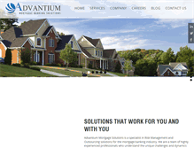 Tablet Screenshot of advantiumcapital.com